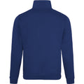 Marineblau - Back - Awdis Herren Sweatshirt - Pullover mit Reißverschluss am Kragen