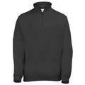 Schwarz - Front - Awdis Herren Sweatshirt - Pullover mit Reißverschluss am Kragen
