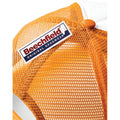 Orange-Weiß - Lifestyle - Beechfield Junior Baseball Kappe Vintage mit Netz