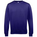 Violett - Back - AWDis Just Hoods Unisex Sweatshirt mit Rundhalsausschnitt