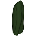 Tannengrün - Side - AWDis Just Hoods Unisex Sweatshirt mit Rundhalsausschnitt