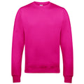 Hot Pink - Back - AWDis Just Hoods Unisex Sweatshirt mit Rundhalsausschnitt