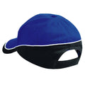 Dunkelblau-Blau-Weiß - Front - Beechfield Unisex Baseballkappe Teamwear Competition