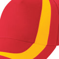 Rot-Gelb - Back - Beechfield Unisex Baseballkappe Länder-Flaggen