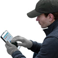 Grau meliert - Back - Beechfield Unisex Winter Handschuhe für Touchscreen & Smartphone