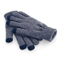 Marineblau meliert - Front - Beechfield Unisex Winter Handschuhe für Touchscreen & Smartphone