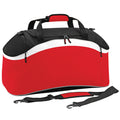Rot-Schwarz-Weiß - Front - BagBase Teamwear Sport Reisetasche - Sporttasche, 54 Liter