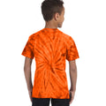 Spinne Orange - Side - Colortone Kinder Tonal Spider Batik-T-Shirt