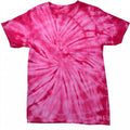 Spinne Pink - Front - Colortone Kinder Tonal Spider Batik-T-Shirt