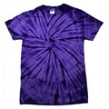 Spinne Violett - Front - Colortone Kinder Tonal Spider Batik-T-Shirt