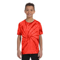 Spinne Rot - Back - Colortone Kinder Tonal Spider Batik-T-Shirt