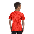 Spinne Rot - Side - Colortone Kinder Tonal Spider Batik-T-Shirt
