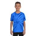 Spinne Königsblau - Side - Colortone Kinder Tonal Spider Batik-T-Shirt
