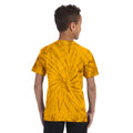 Spinne Goldfarben - Side - Colortone Kinder Tonal Spider Batik-T-Shirt