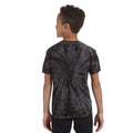 Spinne Schwarz - Side - Colortone Kinder Tonal Spider Batik-T-Shirt
