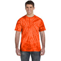 Spider Orange - Back - Colortone Unisex Tonal Spider T-Shirt