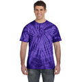 Spider Violett - Back - Colortone Unisex Tonal Spider T-Shirt