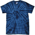 Spider Marineblau - Front - Colortone Unisex Tonal Spider T-Shirt
