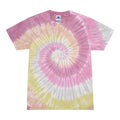 Rose - Front - Colortone Damen Batikdruck-T-Shirt Farben-Regenbogen