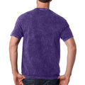 Violett - Back - Colortone Herren Mineral Wash T-Shirt