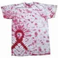 Pink Ribbon - Front - Colortone Kinder Batik T-Shirt