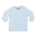 Hellblau - Front - Larkwood Baby Unisex Langarm-T-Shirt