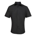 Schwarz - Front - Premier Supreme Herren Hemd - Arbeitshemd, schwere Qualität, kurzärmlig
