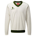 Weiß-Grüne Paspelierung - Back - Surridge Jungen Junior Sport-Sweatshirt, Innenmaterial Fleece