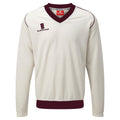 Weiß-Rotbraune Paspelierung - Back - Surridge Jungen Junior Sport-Sweatshirt, Innenmaterial Fleece