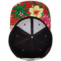 Schwarz-Blumenmuster Rot - Lifestyle - Yupoong Herren Baseball-Kappe mit modischem Aufdruck