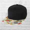Schwarz-Floral Mint - Side - Yupoong Herren Baseball-Kappe mit modischem Aufdruck