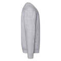 Grau meliert - Side - Fruit Of The Loom Unisex Premium 70-30 Sweatshirt, Rundhalsausschnitt