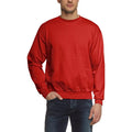 Rot - Back - Fruit Of The Loom Unisex Premium 70-30 Sweatshirt, Rundhalsausschnitt