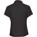 Schwarz - Back - Russell Collection Damen Hemd - Bluse, Kurzarm