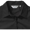 Schwarz - Lifestyle - Russell Collection Damen Hemd - Bluse, Kurzarm