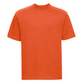 Orange - Front - Russell Europe Herren T-Shirt - Arbeits-T-Shirt
