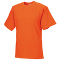 Orange - Back - Russell Europe Herren T-Shirt - Arbeits-T-Shirt