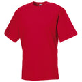 Rot - Side - Russell Europe Herren T-Shirt - Arbeits-T-Shirt