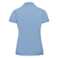 Himmelblau - Side - Russell Damen Polo Shirt Europe Klassik Kurzarm