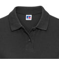 Schwarz - Back - Russell Damen Polo Shirt Europe Klassik Kurzarm