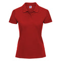Rot - Front - Russell Damen Polo Shirt Europe Klassik Kurzarm