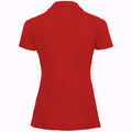 Rot - Back - Russell Damen Polo Shirt Europe Klassik Kurzarm