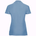 Himmelblau - Back - Russell Damen Polo Shirt Europe Ultimate Klassik Kurzarm