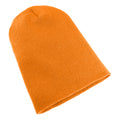 Leuchtend Orange - Back - Yupoong Flexfit Unisex Wintermütze - Beanie - Strickmütze, lang