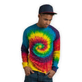 Regenbogen - Side - Colortone Unisex Langarm-T-Shirt - Longsleeve in Batik-Optik