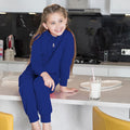 Royal Blau - Back - Comfy Co Kinder Onesie, Unifarben