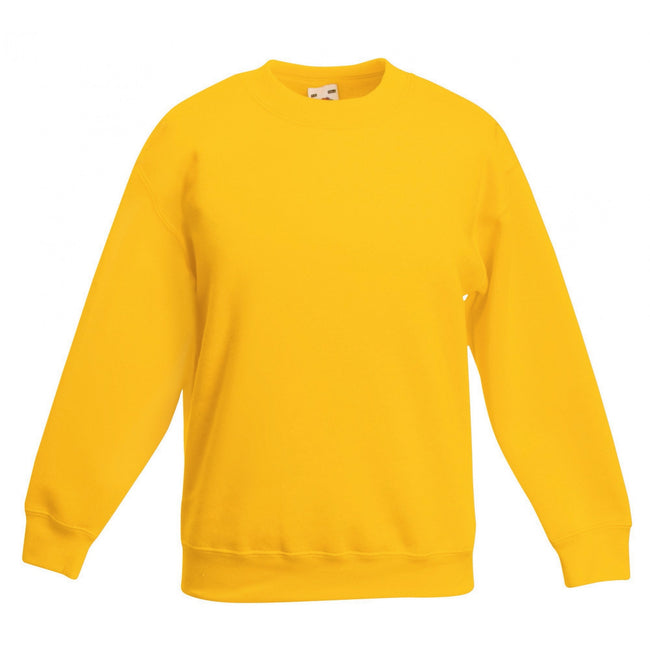 Sonnenblume - Front - Fruit Of The Loom Kinder Pullover Premium 70-30