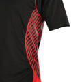Schwarz-Rot - Side - KooGa Junior Jungen Rugby Match Shirt Try Panel