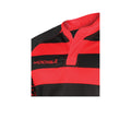 Schwarz-Rot - Back - KooGa Junior Jungen Rugby Match Shirt Touchline Hooped