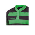 Schwarz-Emerald Grün - Back - KooGa Junior Jungen Rugby Match Shirt Touchline Hooped